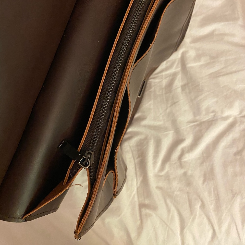 Vegan Leather Work Backpack - image 4